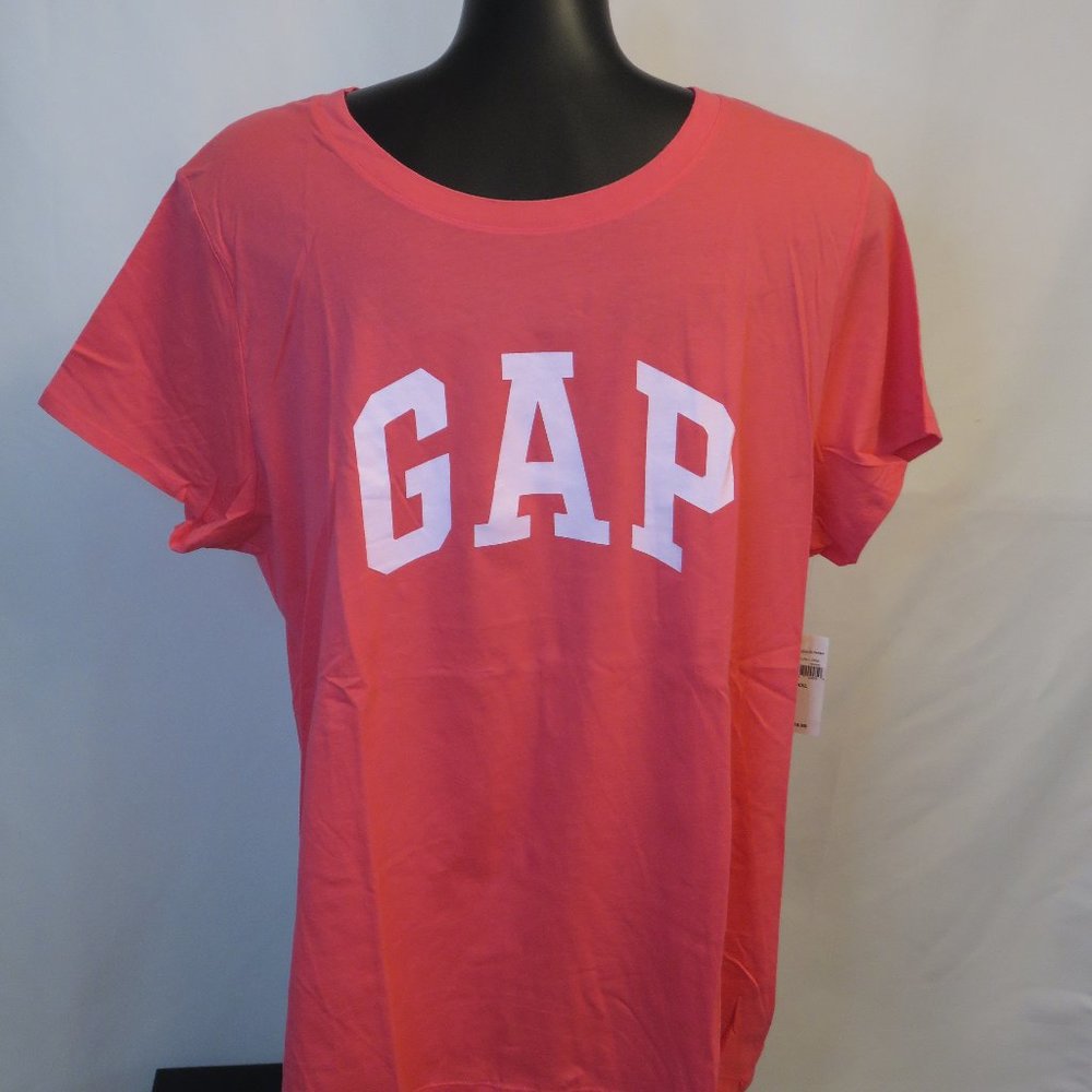 GAP:  Coral GAP Logo T-Shirt